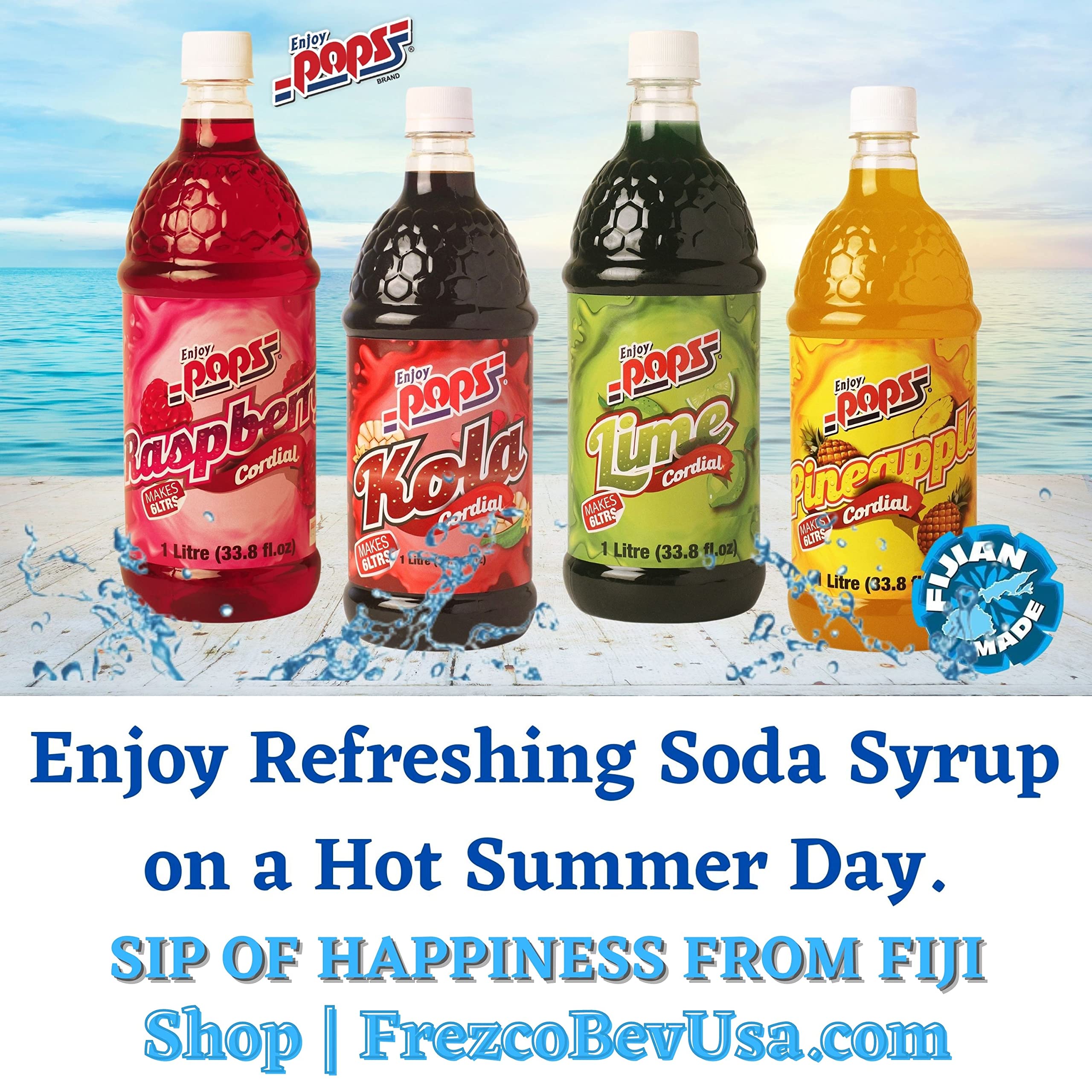 Amazon.com: Enjoy POPS® Syrup Soda Flavors Variety Pack 33.8 Fl.Oz